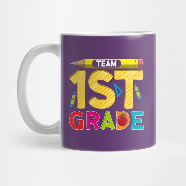 Team First Grade! 1st Grader Gift by Jamrock Designs